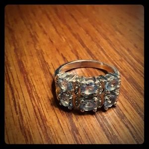 (NWOT) 925 TGGC Tanzanite & Faux Diamonds Ring